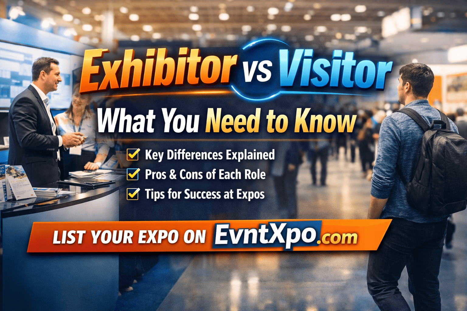 Exhibitor vs Visitor: What You Need to Know Before Attending an Expo